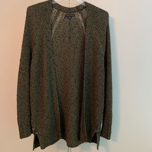 ARMY GREEN AMERICAN EAGLE CARDIGAN